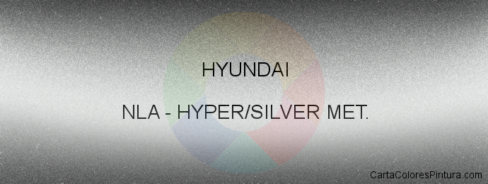 Pintura Hyundai NLA Hyper/silver Met.