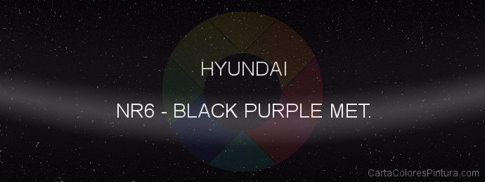 Pintura Hyundai NR6 Black Purple Met.