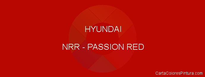 Pintura Hyundai NRR Passion Red