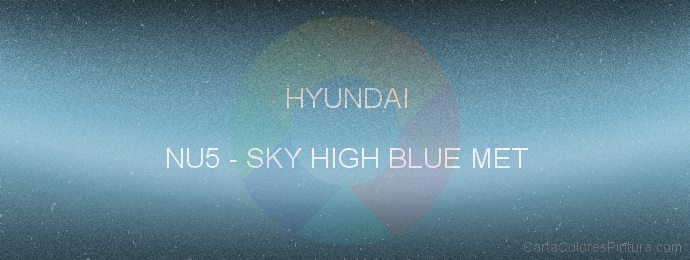 Pintura Hyundai NU5 Sky High Blue Met