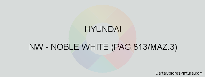 Pintura Hyundai NW Noble White (pag.813/maz.3)
