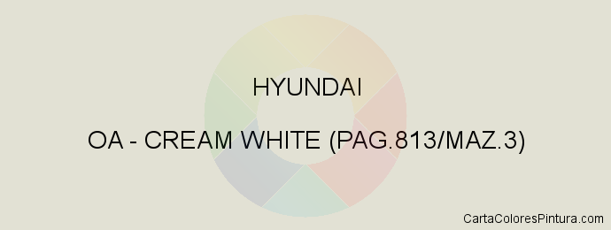 Pintura Hyundai OA Cream White (pag.813/maz.3)