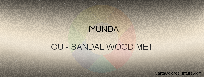 Pintura Hyundai OU Sandal Wood Met.