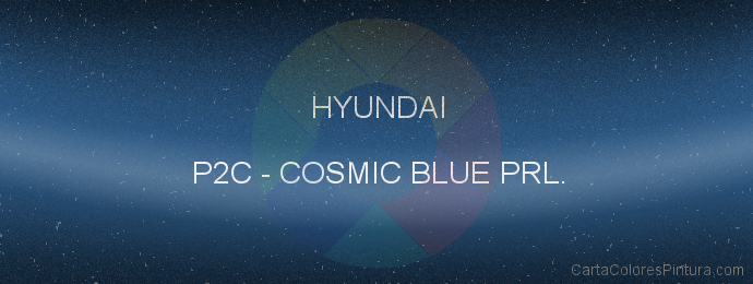 Pintura Hyundai P2C Cosmic Blue Prl.