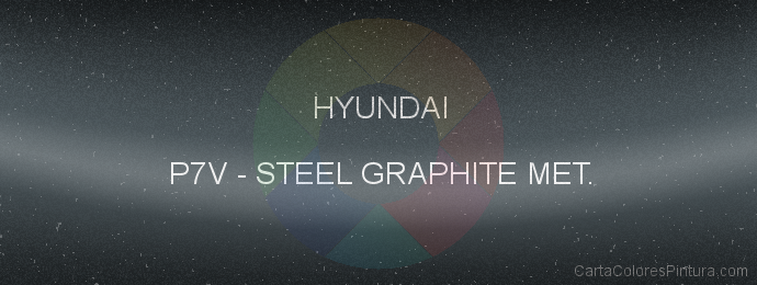 Pintura Hyundai P7V Steel Graphite Met.