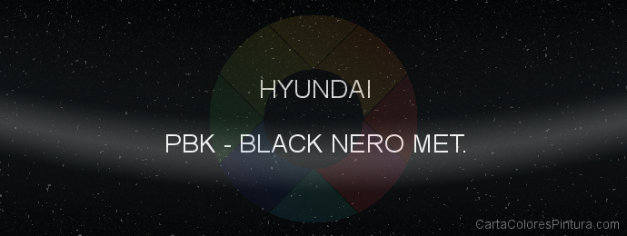 Pintura Hyundai PBK Black Nero Met.