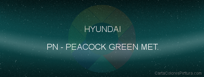Pintura Hyundai PN Peacock Green Met.