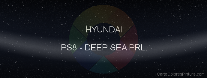 Pintura Hyundai PS8 Deep Sea Prl.