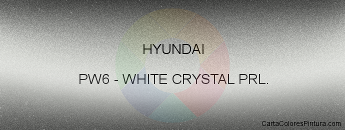 Pintura Hyundai PW6 White Crystal Prl.