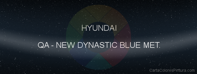 Pintura Hyundai QA New Dynastic Blue Met.