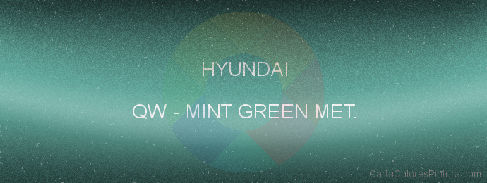 Pintura Hyundai QW Mint Green Met.