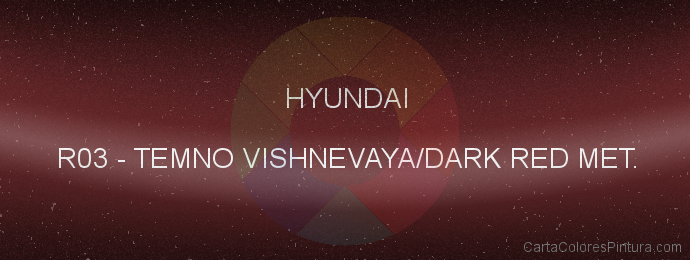 Pintura Hyundai R03 Temno Vishnevaya/dark Red Met.