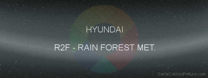 Pintura Hyundai R2F Rain Forest Met.