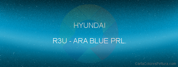 Pintura Hyundai R3U Ara Blue Prl.