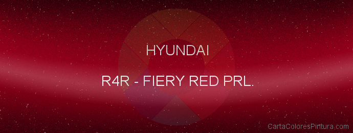 Pintura Hyundai R4R Fiery Red Prl.