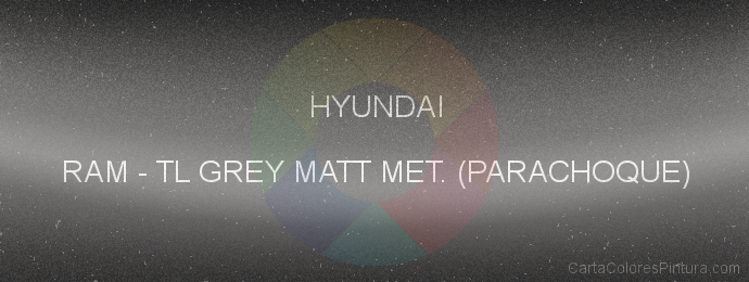 Pintura Hyundai RAM Tl Grey Matt Met. (parachoque)