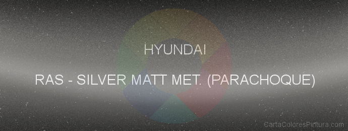 Pintura Hyundai RAS Silver Matt Met. (parachoque)