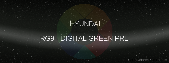 Pintura Hyundai RG9 Digital Green Prl.