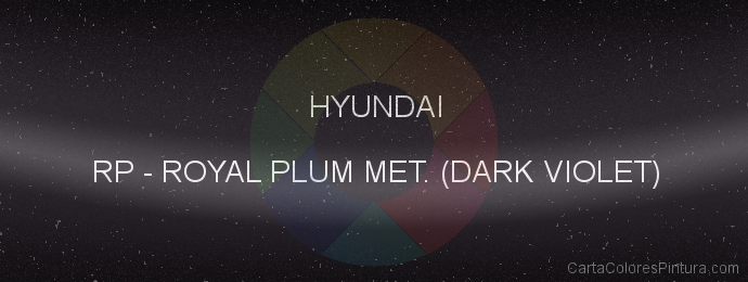 Pintura Hyundai RP Royal Plum Met. (dark Violet)
