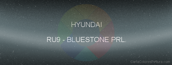 Pintura Hyundai RU9 Bluestone Prl.
