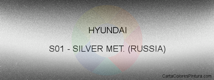 Pintura Hyundai S01 Silver Met. (russia)