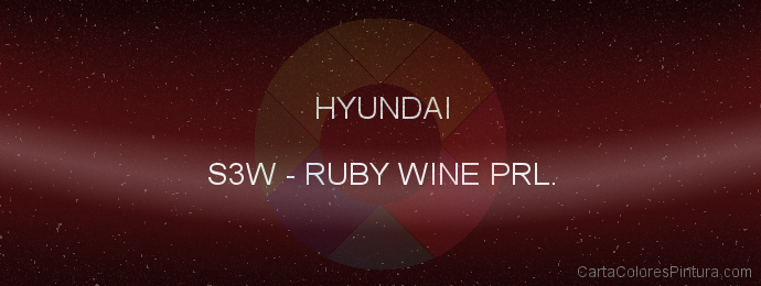 Pintura Hyundai S3W Ruby Wine Prl.
