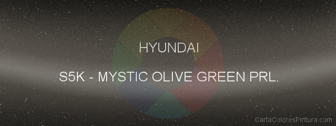 Pintura Hyundai S5K Mystic Olive Green Prl.