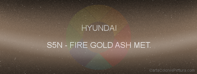Pintura Hyundai S5N Fire Gold Ash Met.