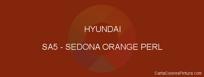 Pintura Hyundai SA5 Sedona Orange Perl