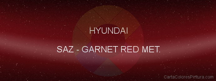 Pintura Hyundai SAZ Garnet Red Met.