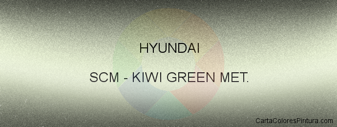 Pintura Hyundai SCM Kiwi Green Met.
