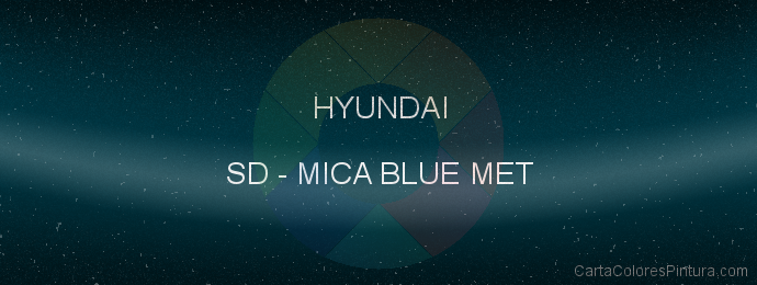 Pintura Hyundai SD Mica Blue Met