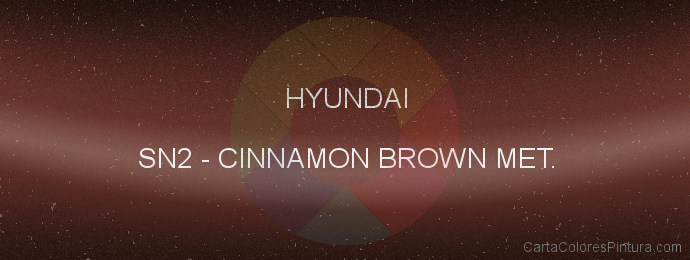 Pintura Hyundai SN2 Cinnamon Brown Met.