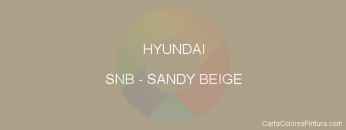 Pintura Hyundai SNB Sandy Beige