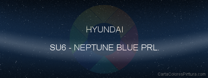 Pintura Hyundai SU6 Neptune Blue Prl.