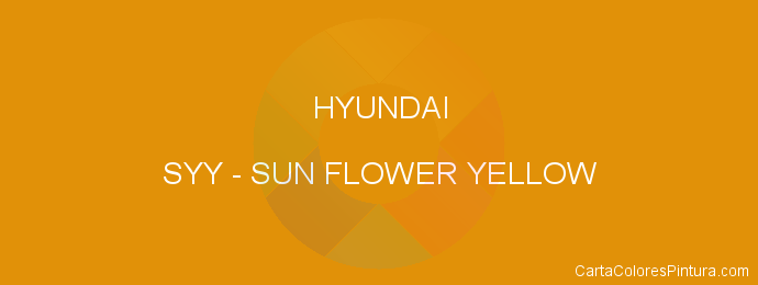 Pintura Hyundai SYY Sun Flower Yellow