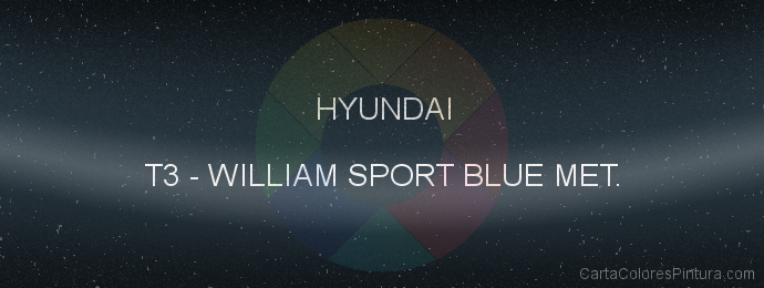 Pintura Hyundai T3 William Sport Blue Met.