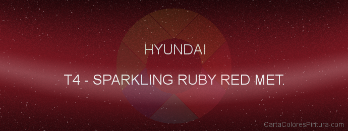Pintura Hyundai T4 Sparkling Ruby Red Met.