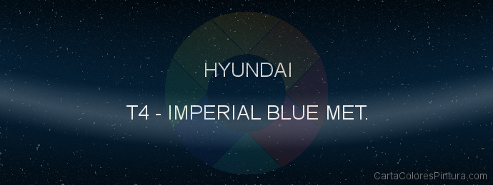 Pintura Hyundai T4 Imperial Blue Met.