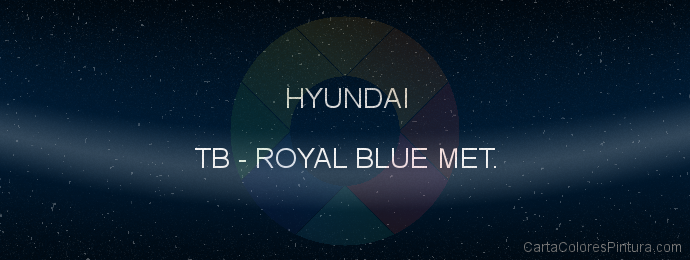 Pintura Hyundai TB Royal Blue Met.