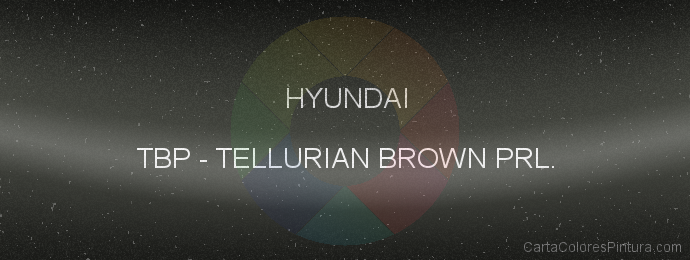 Pintura Hyundai TBP Tellurian Brown Prl.