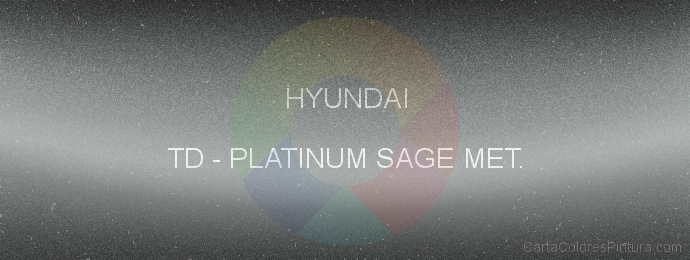 Pintura Hyundai TD Platinum Sage Met.