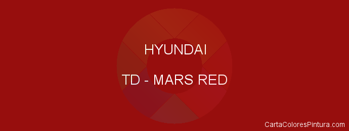 Pintura Hyundai TD Mars Red