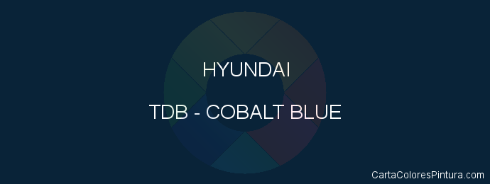 Pintura Hyundai TDB Cobalt Blue