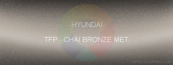 Pintura Hyundai TFP Chai Bronze Met.