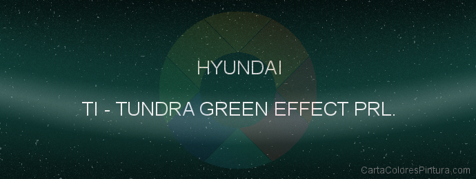 Pintura Hyundai TI Tundra Green Effect Prl.