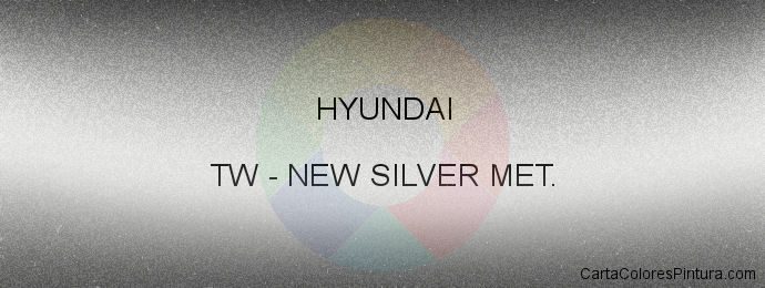 Pintura Hyundai TW New Silver Met.