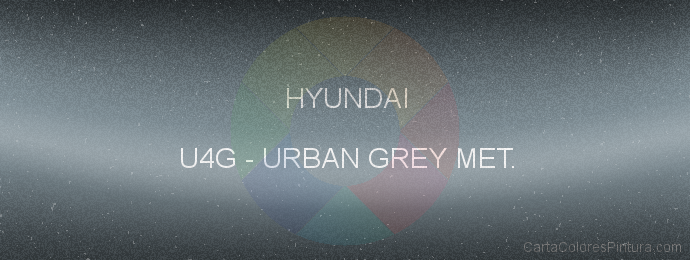 Pintura Hyundai U4G Urban Grey Met.