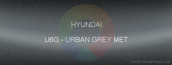 Pintura Hyundai U6G Urban Grey Met.