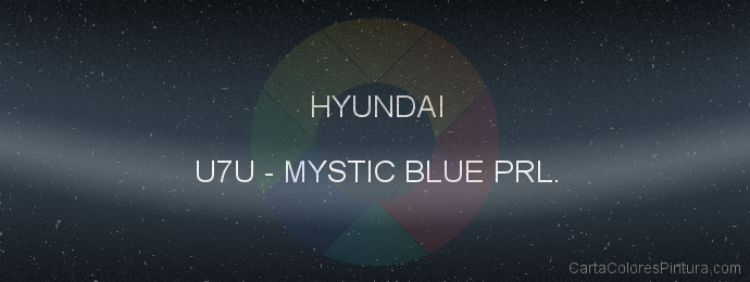 Pintura Hyundai U7U Mystic Blue Prl.